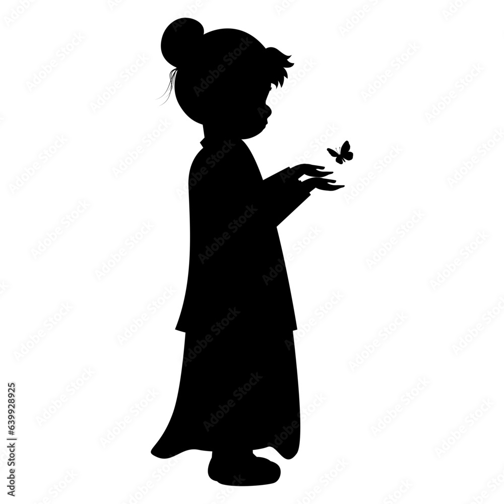 little girl silhouette illustration little girl silhouette illustration