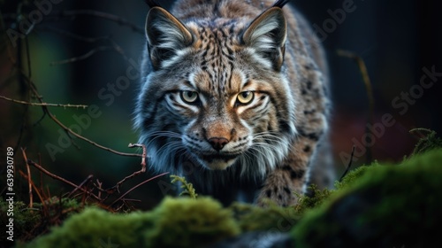 portrait of a lynx in forest © Royal Ability
