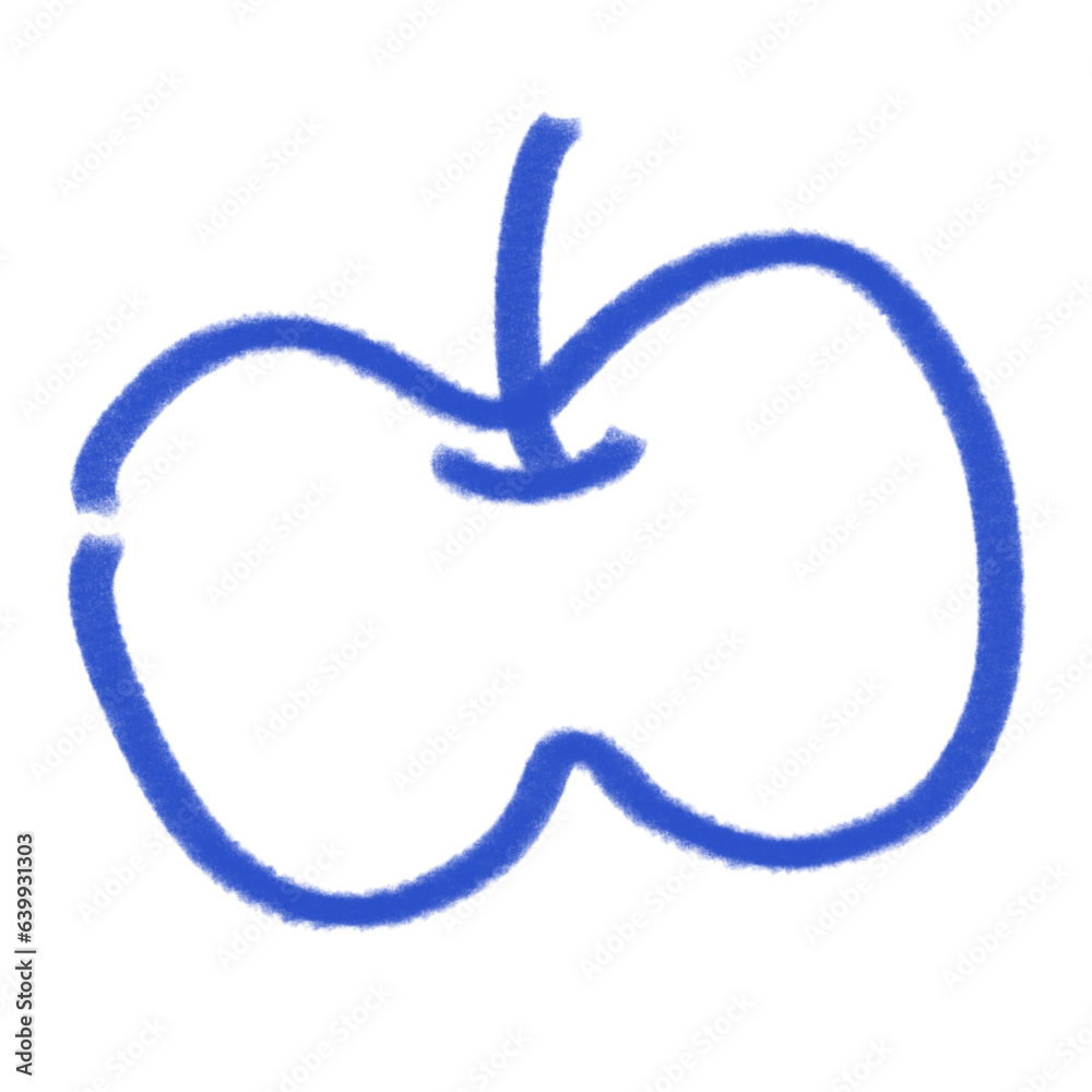 apple cute pen doodle handdrawn apple cute pen doodle handdrawn