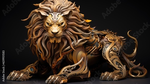 lion head isolated on black © Royal Ability