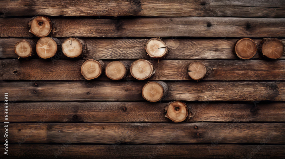 Wooden log wall Brown wood log wall texture natural background Wooden log wall Brown wood log wall texture natural background