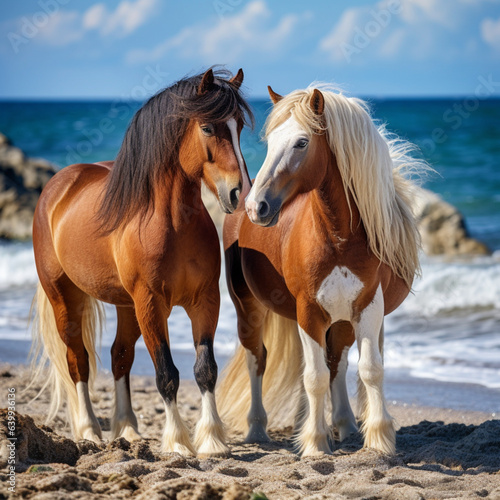 horse on the seaside