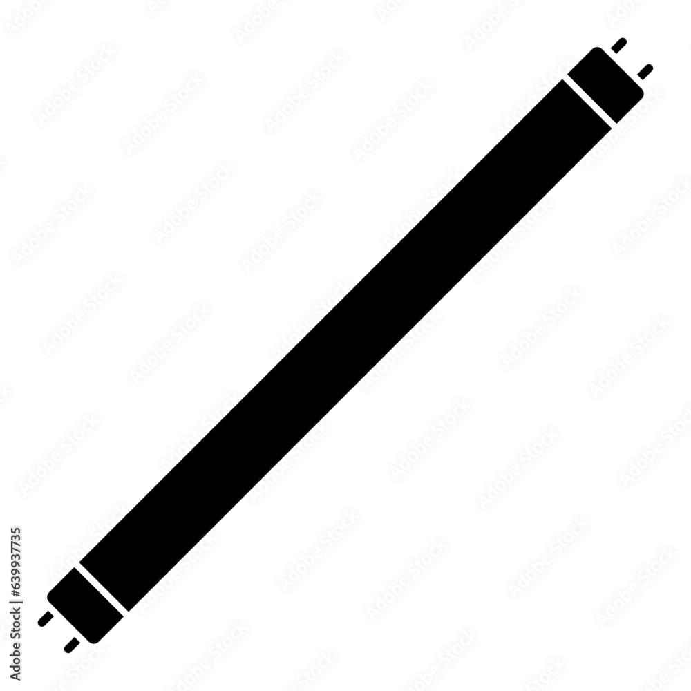 直管蛍光灯のシルエット 直管蛍光灯のシルエット