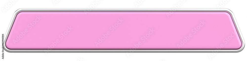 Title label. Header label. 3D illustration.