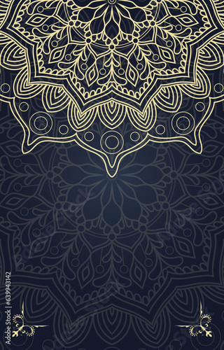 Golden mandala.Mandala de lujo .color dorado