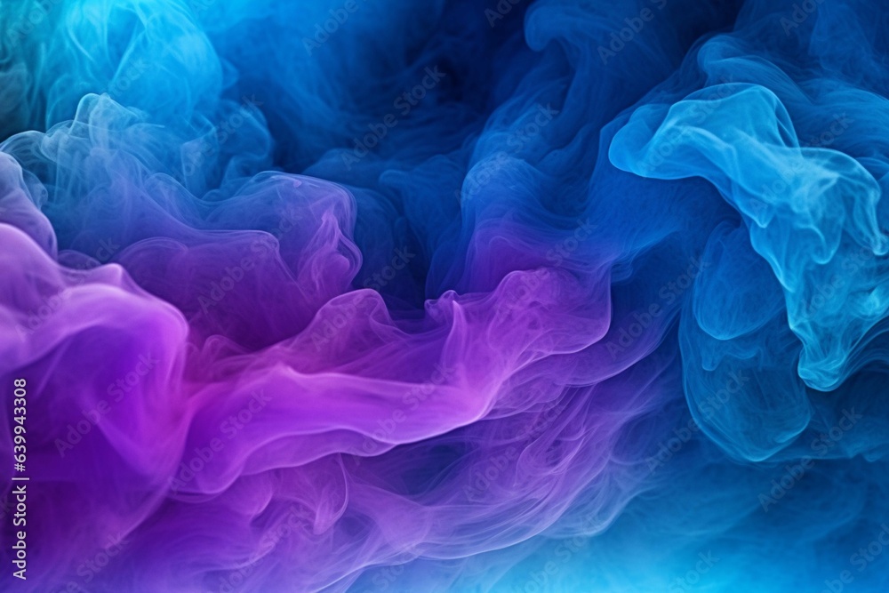 Fototapeta premium Abstract blue smoke