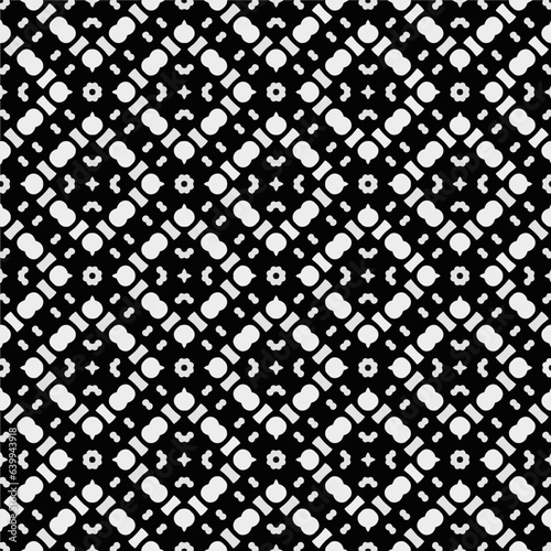 White background with black pattern. Seamless texture for fashion, textile design, on wall paper, wrapping paper, fabrics and home decor. Simple repeat pattern. 