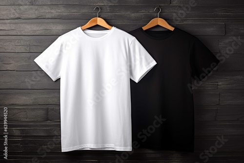White and black t shirt
