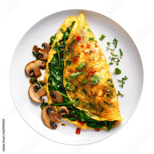 Delicious Omelette with Mus...