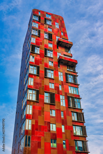 Zimtturm (Cinnamon Tower) Hamburg (famous modern structure in Hafen City area) 