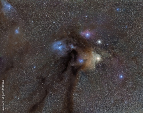 Rho Ophiuchi and Antares nebulae complex