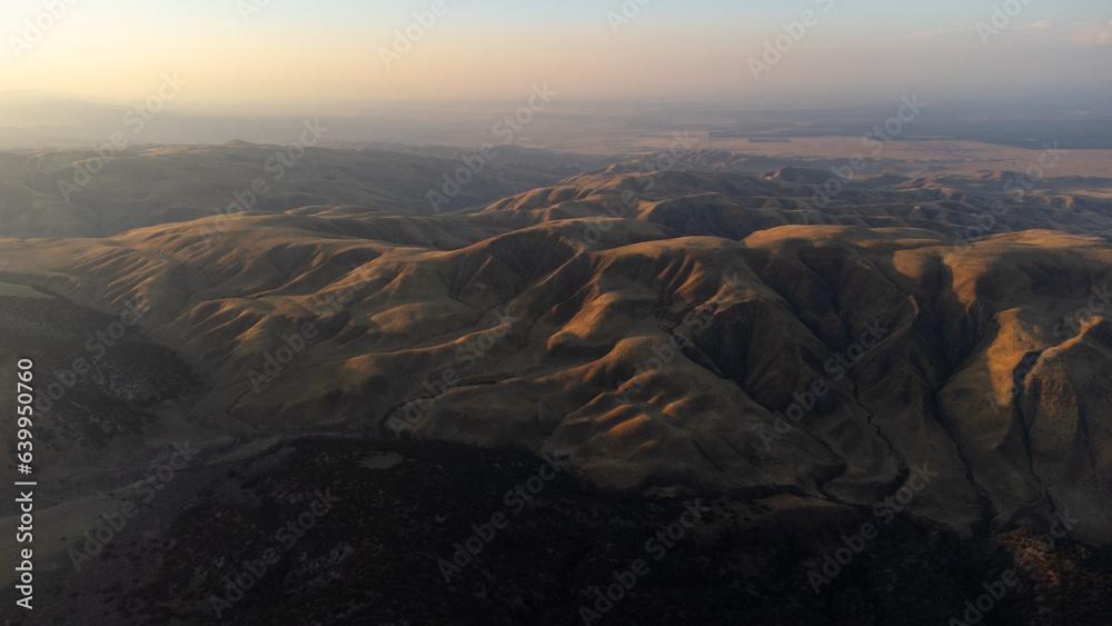 Sunset in Southern San Joaquin Valley Mountains, Kern County, California