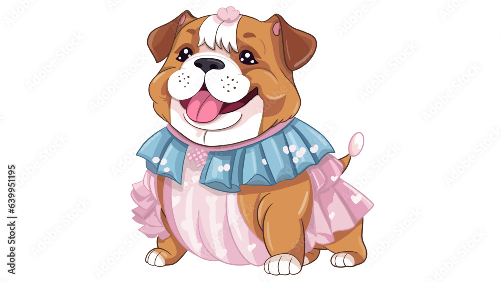 Obraz premium cute dog illustration