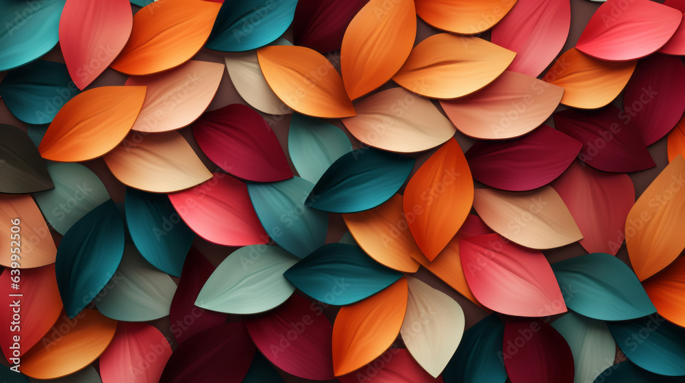 Color Block Flower Petals pattern Color Block Flower Petals pattern