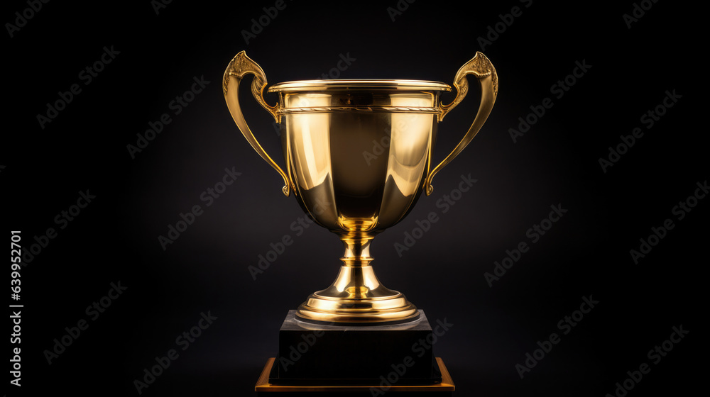 Champion golden trophy for winner background. Success and achievement concept. Sport and cup award theme. Champion golden trophy for winner background. Success and achievement concept. Sport and cup award theme.