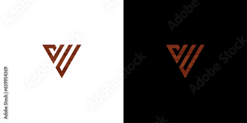 modern v letter logo vector design