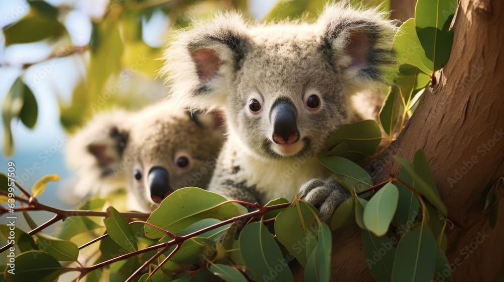 koala in tree koala in tree