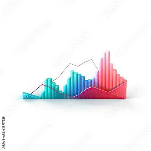 3d render of a line graph