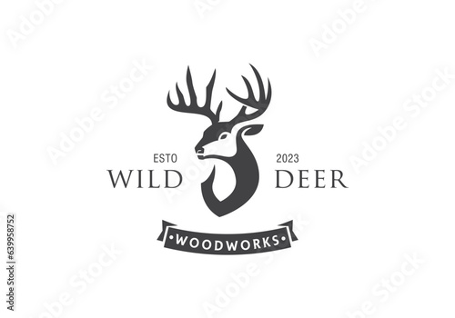 this is a a unique deer logo design for your business