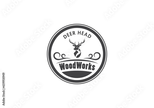 this is a a unique deer logo design for your business