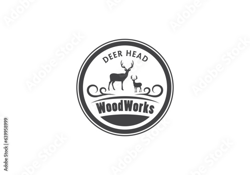 this is a a unique deer logo design for your business