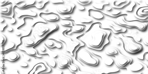 Topographic map. Geographic mountain relief. Abstract lines background paper texture Imitation of a geographical map shades .Topographic contour lines vector map seamless pattern vector illustration.