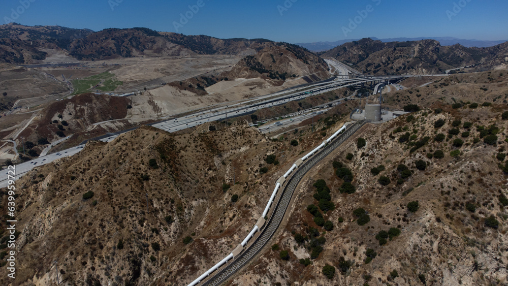 Los Angeles Aqueduct Cascades, Sylmar, San Fernando Valley, California