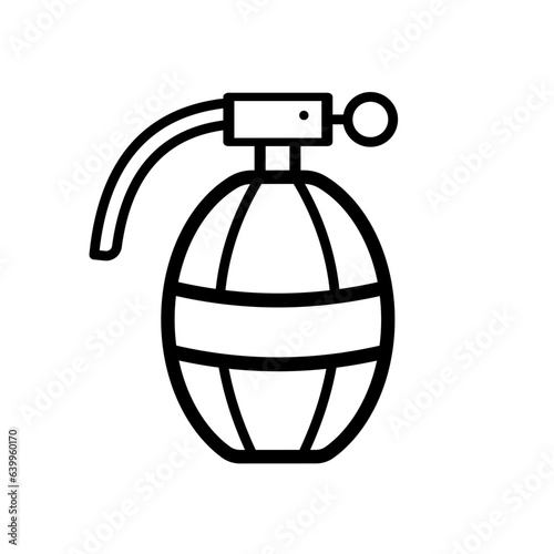  military grenade, hand grenade - vector icon