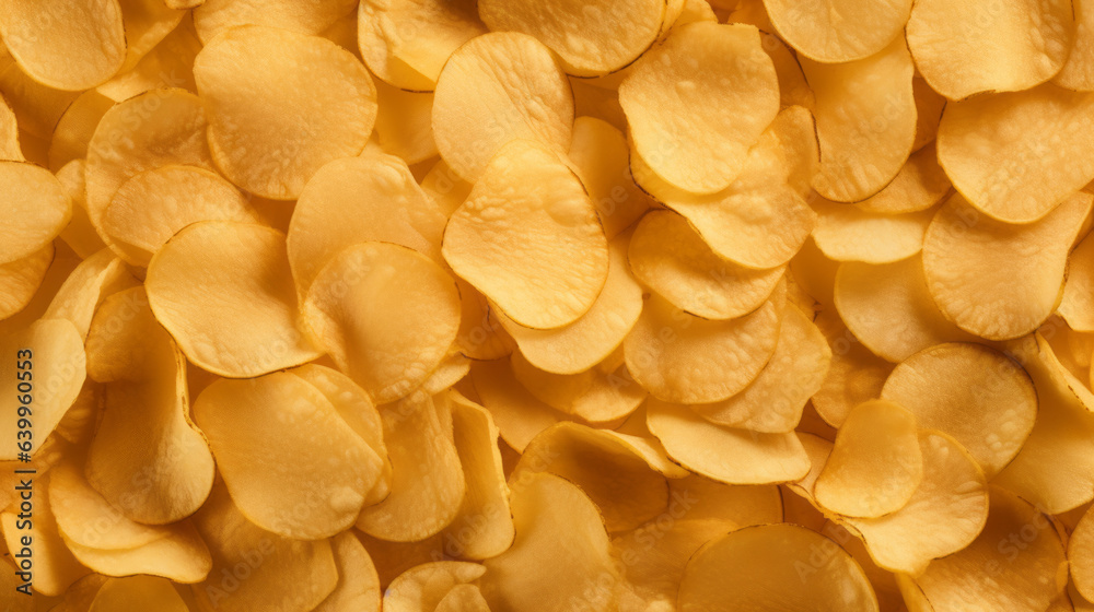 Crispy Potato Chip flat texture Crispy Potato Chip flat texture