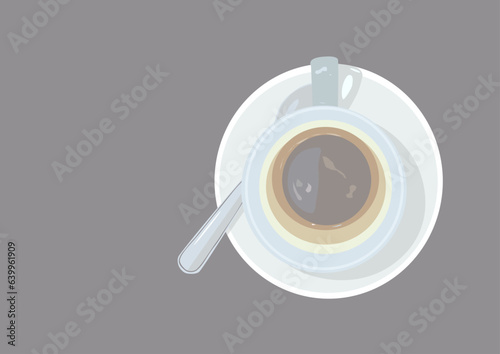 cup of coffee with a spoon