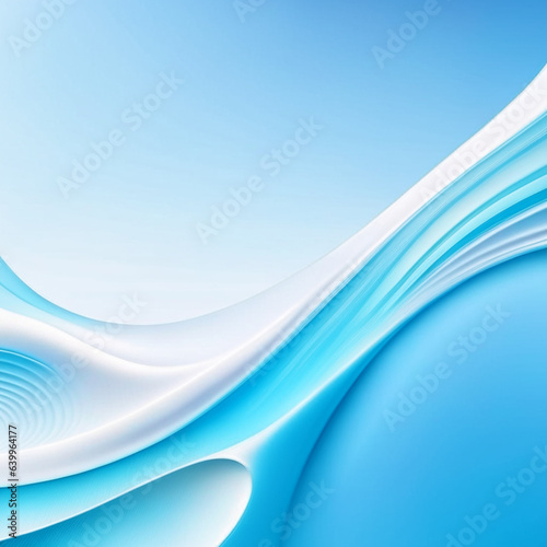 Abstrakter wellenartiger Hintergrund in hellen Blautönen mit freiem Platz für eigenes Design.