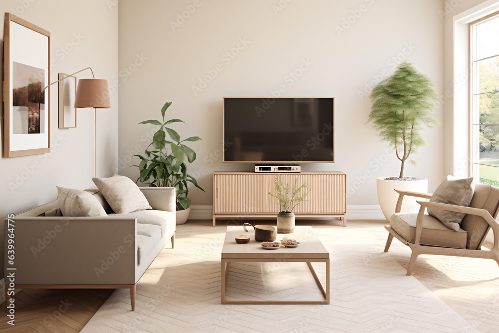 Television put on wood table, background white wall. Television put on wood table, background white wall.