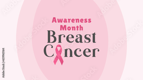 Breast cancer awareness month banner