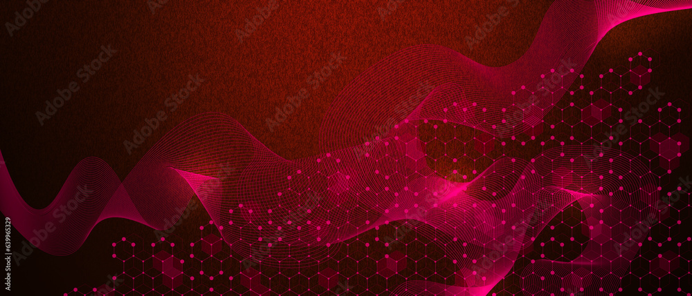 bstract digital network connection structure on red background bstract digital network connection structure on red background
