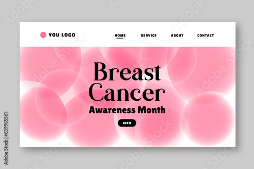 Breast cancer awareness month banner