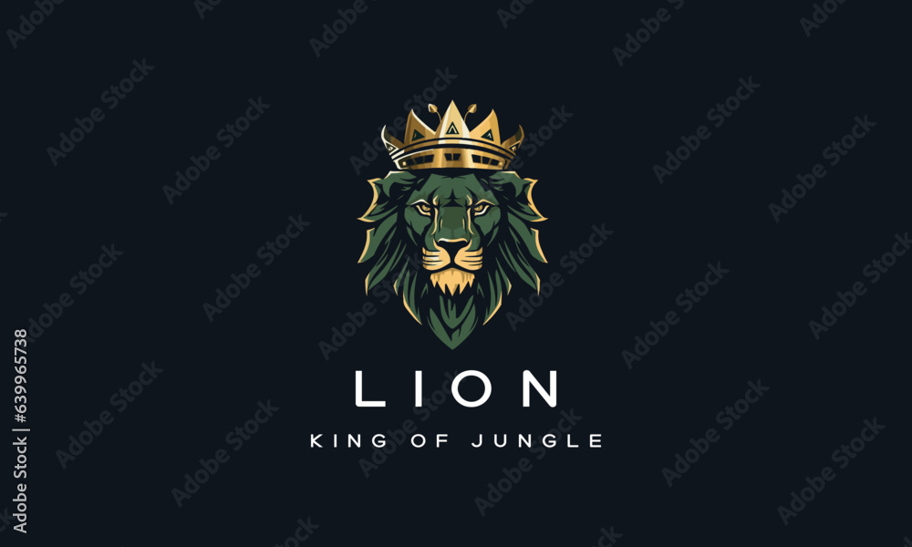creative unique lion logo design with details creative unique lion logo design with details