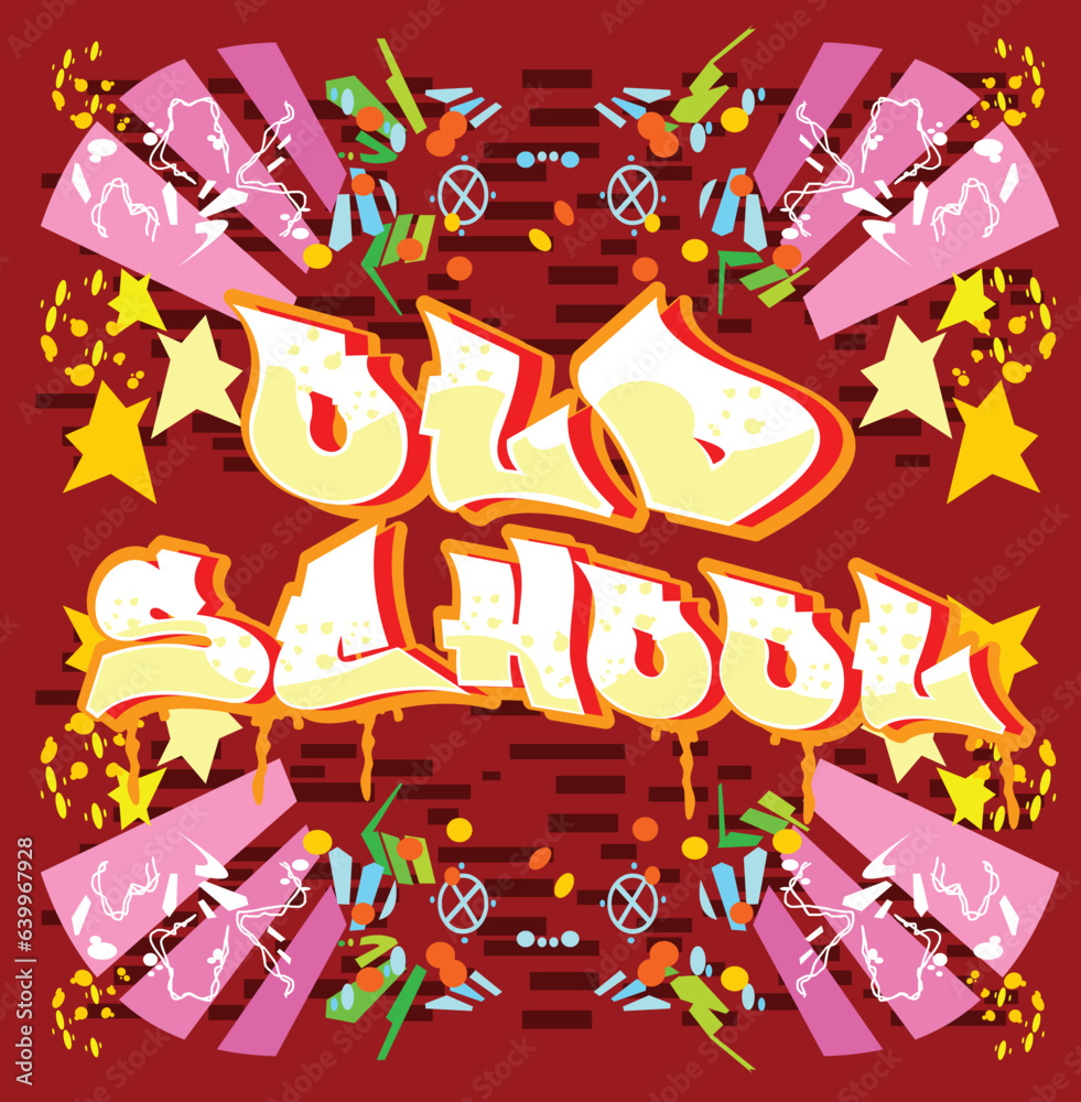 Obraz premium Hip Hop Old School Graffiti