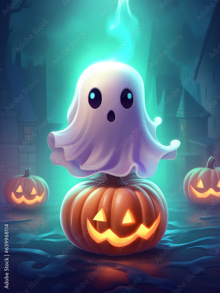 Cute ghost Halloween wallpaper Cute ghost Halloween wallpaper