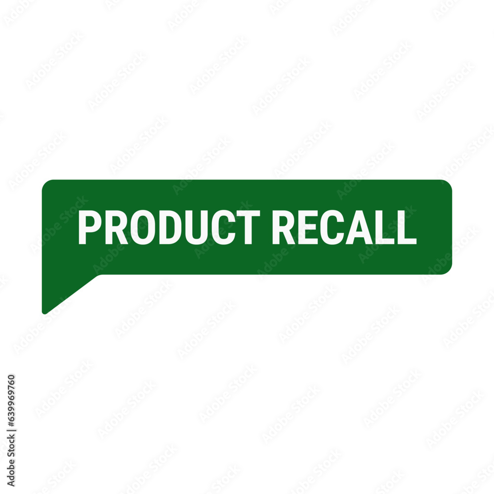 Product Recall In Green Rectangle Shape For Business Warranty
Product Recall In Green Rectangle Shape For Business Warranty