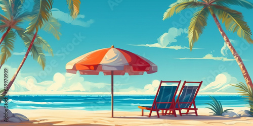 Vacation holidays background wallpaper,Tropical Holiday Banner.