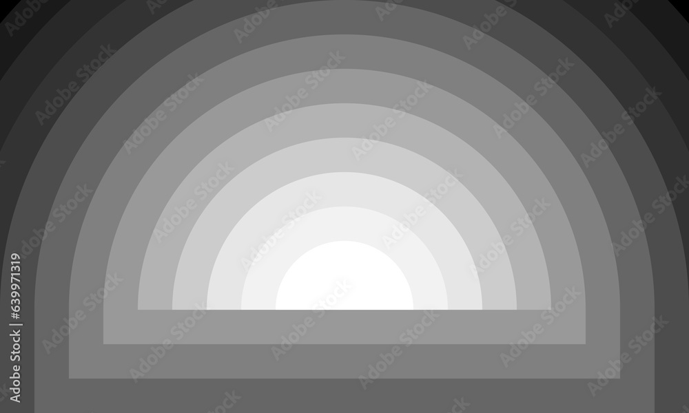 Naklejka premium Vintage geometric black and white retro sun vector background