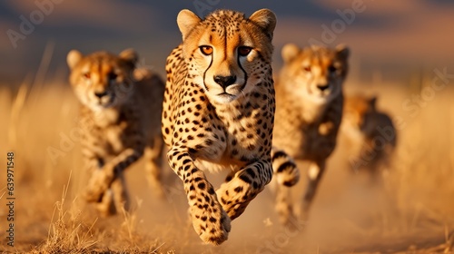 cheetah in the savannah