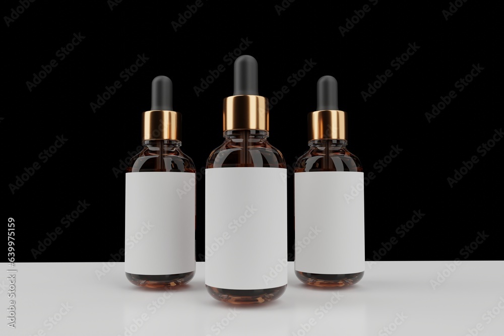 Serum Bottle 3d Render Serum Bottle 3d Render