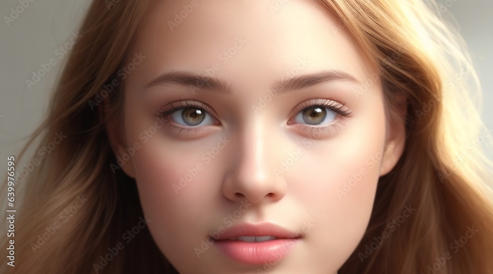 a close up of a woman with long blonde hair a close up of a woman with long blonde hair
