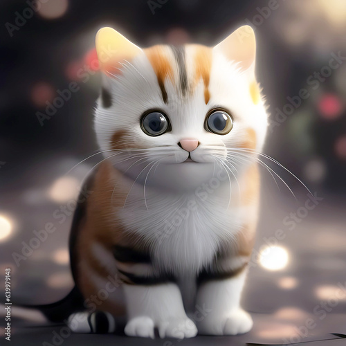 Charming Little Cat, Generative AI © Ahsan - AMGraphics