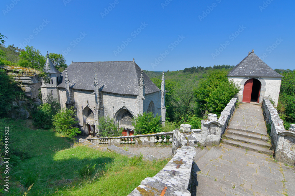 Eglise Sainte-Barbe du Faouët dans le Morbihan en Bretagne Eglise Sainte-Barbe du Faouët dans le Morbihan en Bretagne