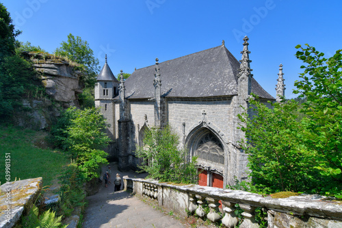 Eglise Sainte-Barbe du Faouët dans le Morbihan en Bretagne