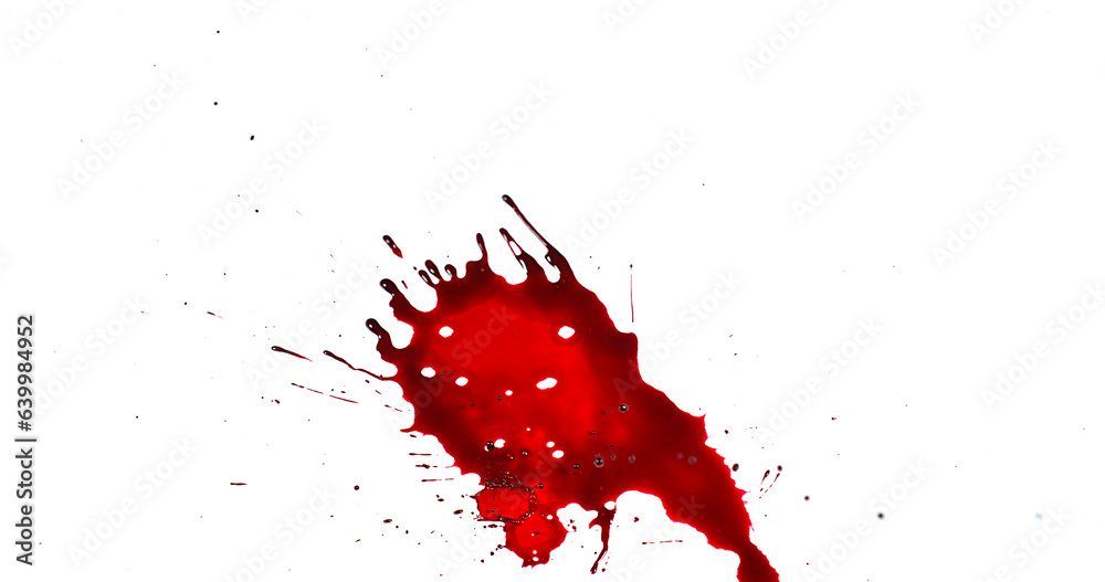 Blood Dripping against White Background Blood Dripping against White Background