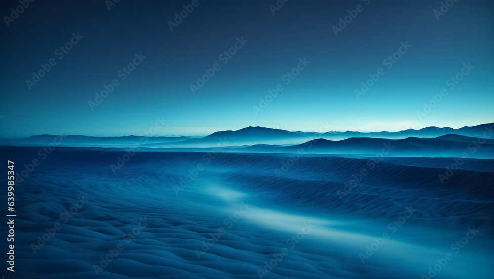 An empty tropical sea coastline before sunrise