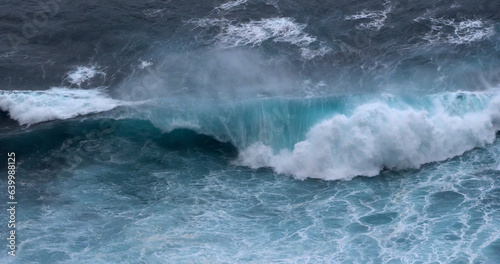 Waves in Atlantic Ocean, Porto Moniz, Madeira Island Portugal